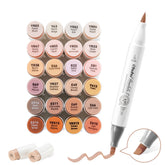 Ohuhu Honolulu S 24 Skin Tone Colors Dual Soft Tips Alcohol Art Markers, Brush & Soft Chisel discount