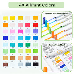 Ohuhu Pupe B 40 Paper-friendly (No Peeling) Markers& Coloring Book Set near me
