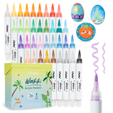 Ohuhu Top Pump Acrylic Paint Markers Brush Tip 36 Colors Paint Pens-Waikiki free delivery