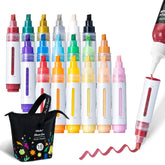 Ohuhu Acrylic Paint Markers 18 Colors Reversible Tip Jumbo Chisel & Round- Mauna Kea near me