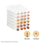 Ohuhu Honolulu 24 Skin Tone Colors Dual Tips Portrait Alcohol Art Markers (New Color Codes) free delivery