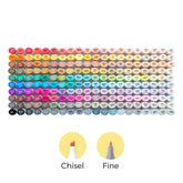 Ohuhu Oahu 200 Colors Dual Tips Alcohol Art Markers, Fine & Chisel free delivery