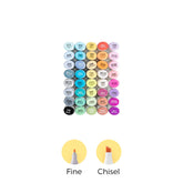 Ohuhu Oahu 40 Colors Dual Tips Alcohol Art Markers, Fine & Chisel discount
