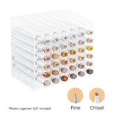 Ohuhu Oahu 36 Skin Tone Colors Dual Tips Alcohol Art Markers, Fine & Chisel best price