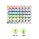 Ohuhu Honolulu New 48 Pastel Colors Dual Tips Alcohol Art Markers - Blossoming (New Color Codes) free delivery