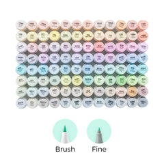 Ohuhu Honolulu 96 Pastel Colors Alcohol Art Markers - Sweetness & Blossoming (New Color Codes) low price