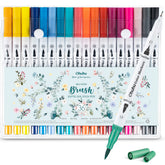 Ohuhu Maui 36 Colors Dual Tips Water Based Art Markers, Brush & Fineliner low price