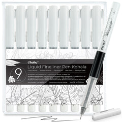Ohuhu Kohala Liquid Fineliner Drawing Pens,9 Pack best price