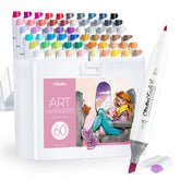 Ohuhu Kaala Dual Tips Alcohol Art Markers- 60 Colors Illustrations free delivery