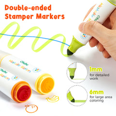 Ohuhu Washable Stamper Kids Dual Tips Water-based Markers US delivery