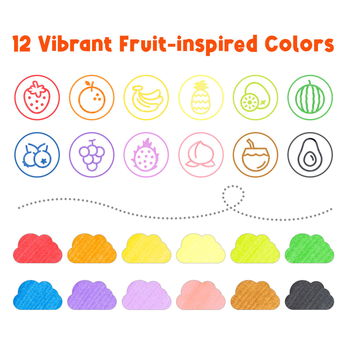 Ohuhu Washable Stamper Kids Dual Tips Water-based Markers US delivery