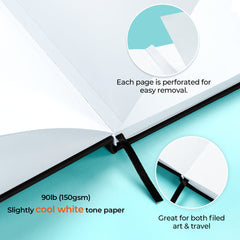 Ohuhu Bleedproof Double-Sided Marker Pad with PU Cover free delivery