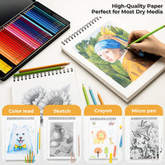 Ohuhu Tear Resistant Bamboo Fiber Drawing Sketchbook US delivery