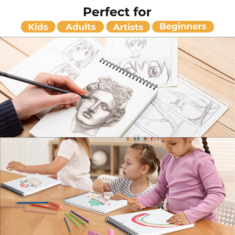 Ohuhu Tear Resistant Bamboo Fiber Drawing Sketchbook US delivery