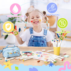 Ohuhu Washable Acrylic Paint Markers for Kids Bullet Tip low price