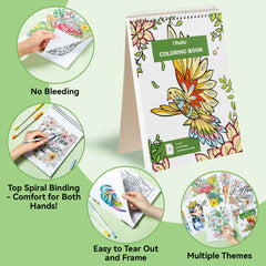 Ohuhu Pupe B 40 Paper-friendly (No Peeling)  Markers＆ Coloring Book Set near me
