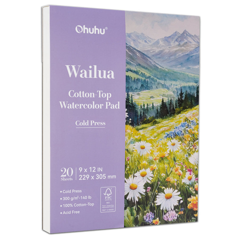 Ohuhu Wailua Cotton-Top Watercolor Pad low price