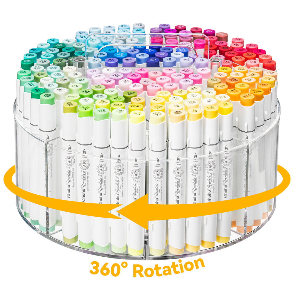 Ohuhu 360° Rotating Clear Acrylic Marker Organizer best price