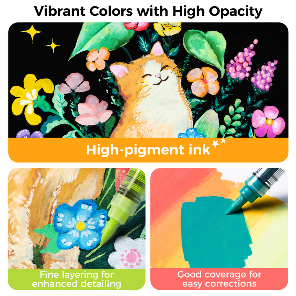 Ohuhu Kahuku Series Direct-ink Acrylic Paint Markers discount