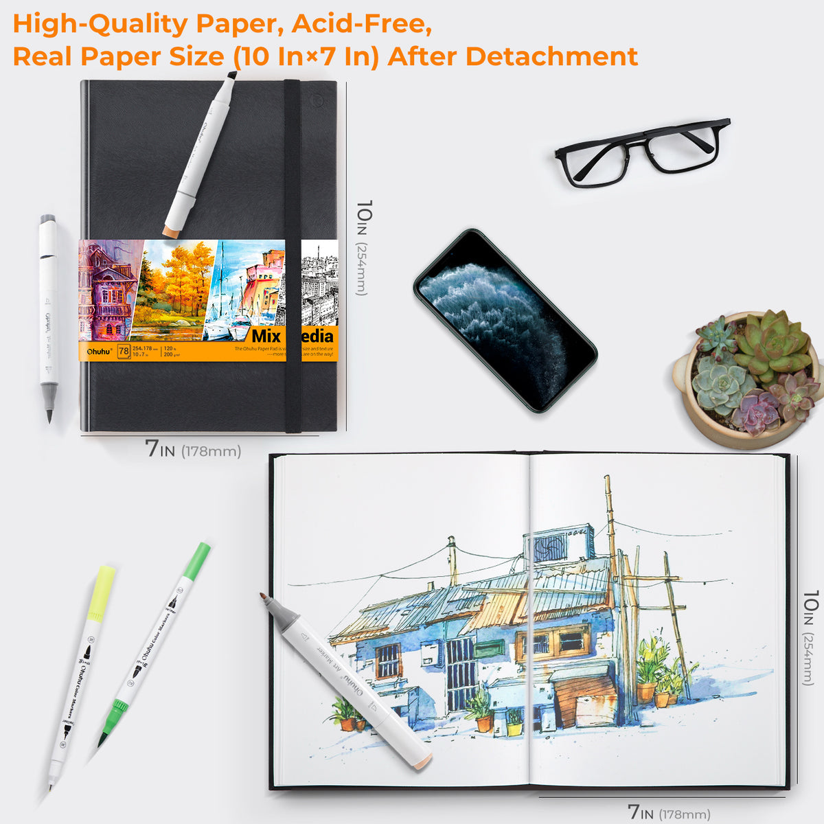 Ohuhu Mix Media Pad for Multiple Techniques near me