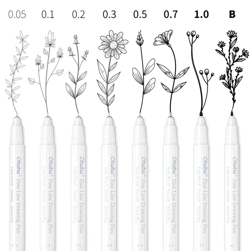 Ohuhu Fineliner Drawing Pen, 8 Pack best price