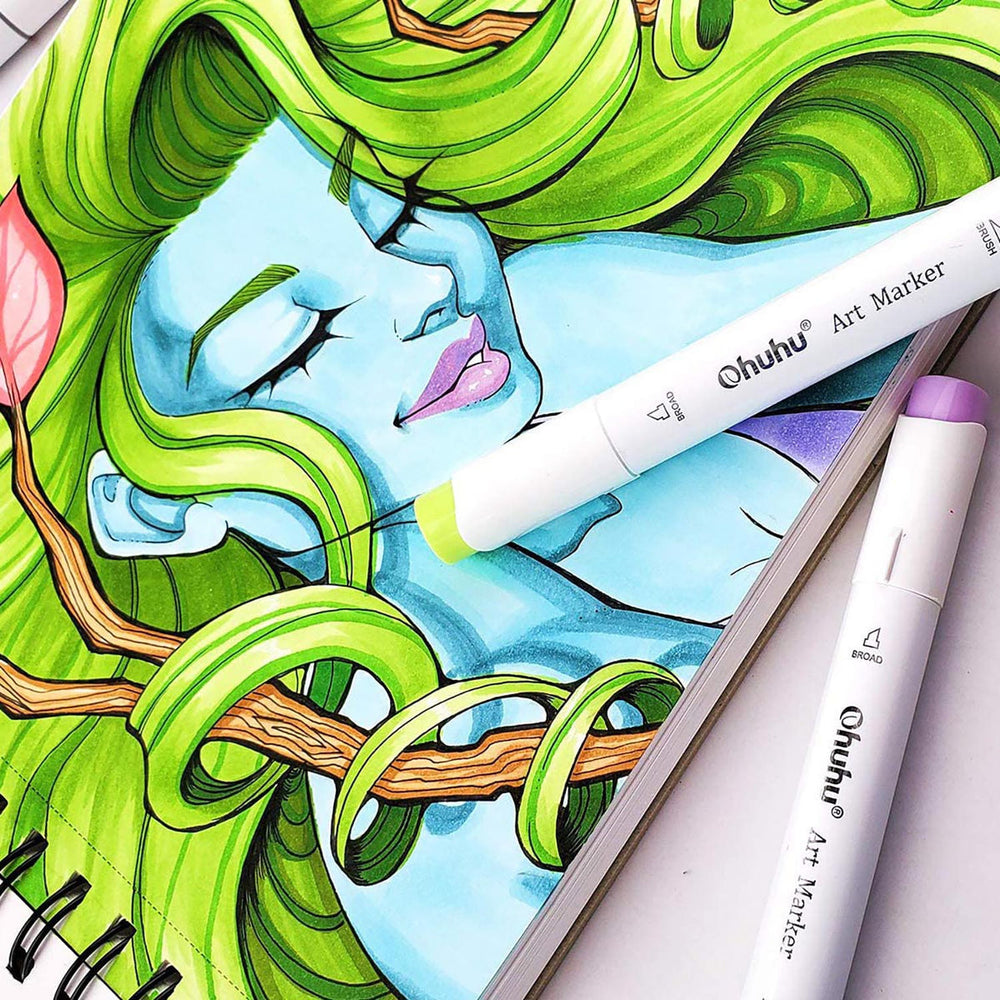 Ohuhu Spiral-Bound Marker Pad for Alcohol Markers best price