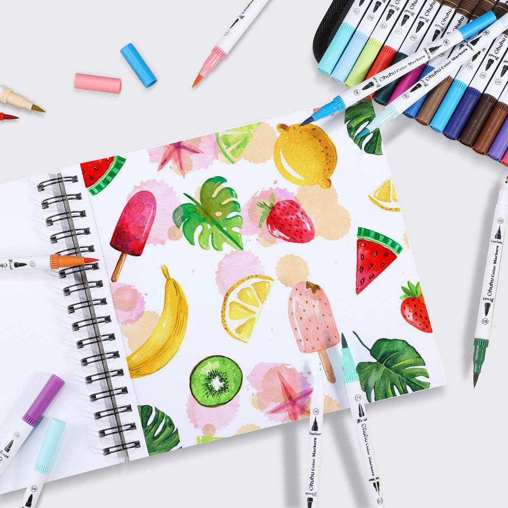Ohuhu Spiral-Bound Marker Pad for Alcohol Markers best price