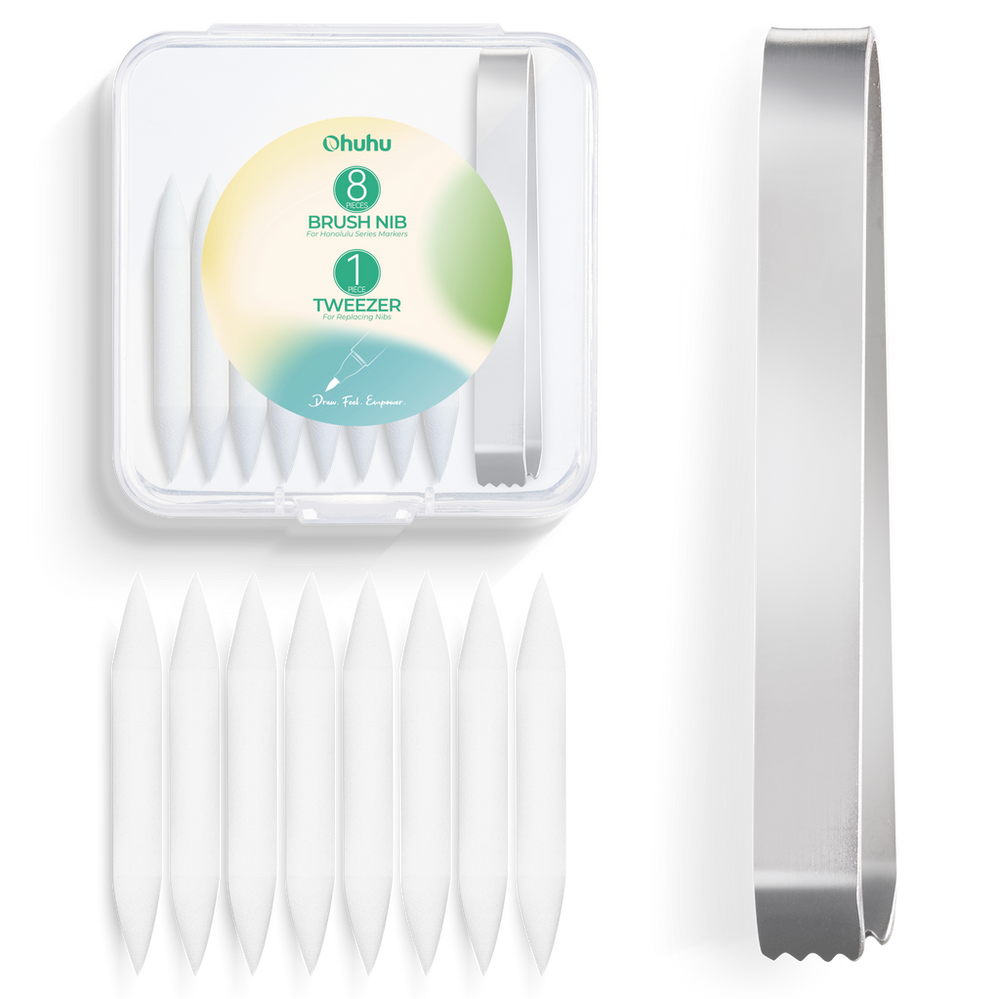 Ohuhu Replacement Brush Nibs Of Honolulu & Honolulu B Series discount