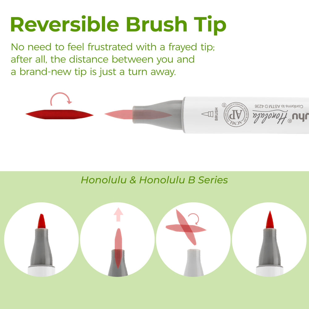 Ohuhu Replacement Brush Nibs Of Honolulu & Honolulu B Series discount