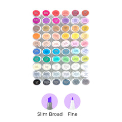 Ohuhu Kaala Five Tones Slim Broad and Fine Dual Tips Alcohol Art Markers low price
