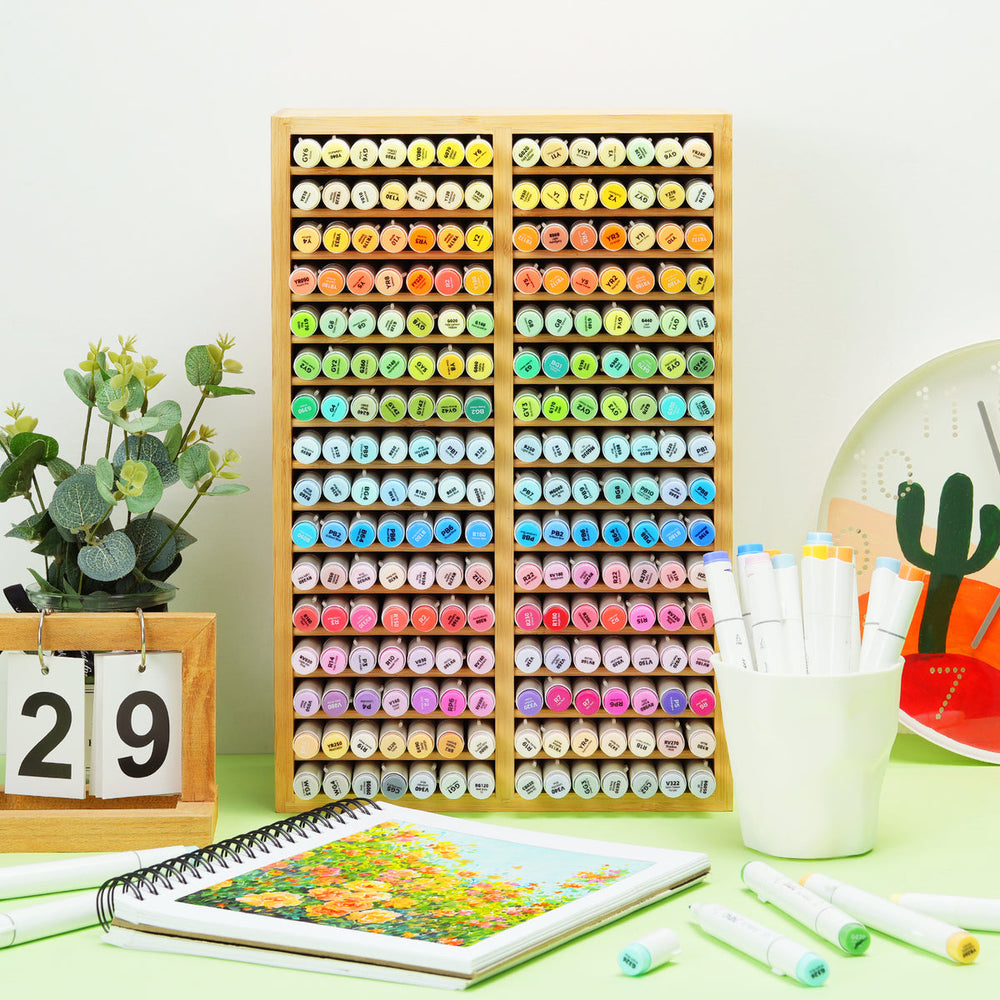 Ohuhu Bamboo Marker Organizer discount