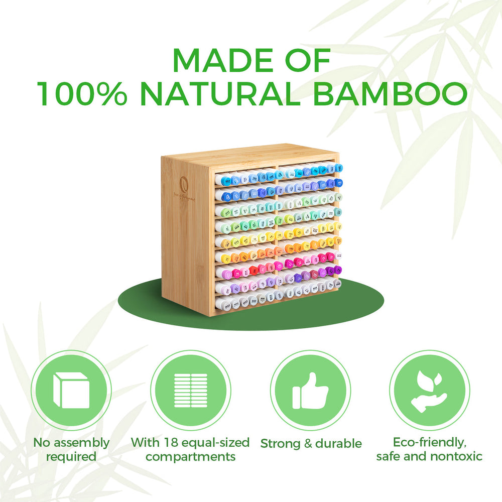 Ohuhu Bamboo Marker Organizer discount