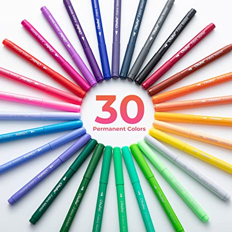 Ohuhu Fabric 30 Color Markers Permanent for Clothes low price