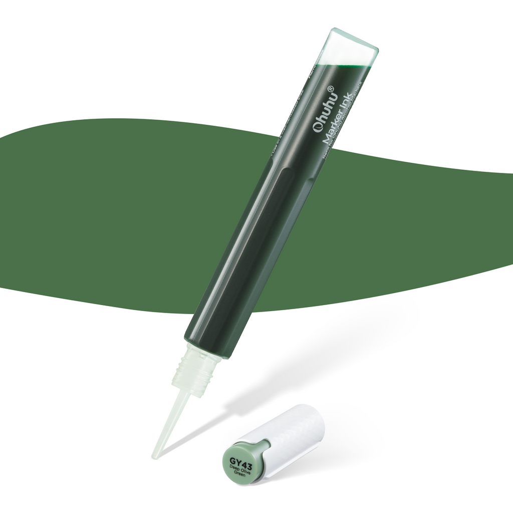 Ohuhu Marker Ink YG414 / G345 / GY43 Refill for Alcohol marker low price