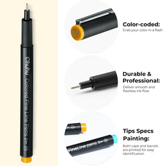 Ohuhu Hana Highway Fineliner Drawing Pens,18 Pack discount