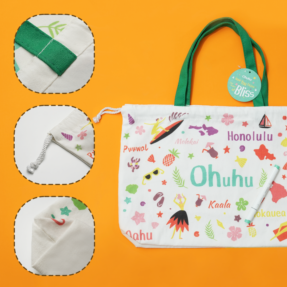 Ohuhu Canvas Gift Bag for Multi-purpose, Available in Two Sizes US delivery