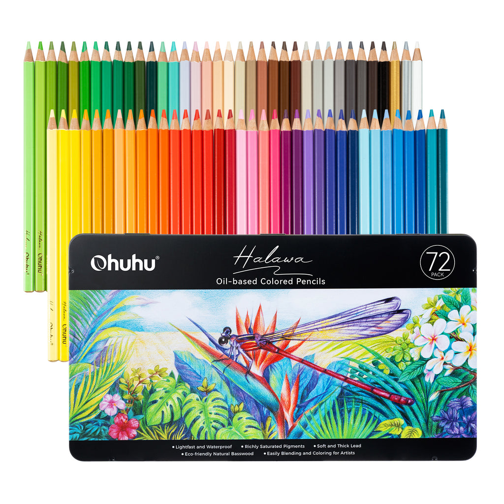Ohuhu Halawa Series 72 Colors Oil-based Colored Pencils near me